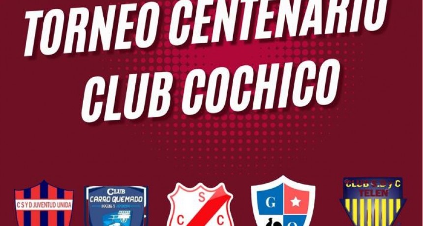 El Domingo 5 de Marzo Torneo Centenario Club Cochico.