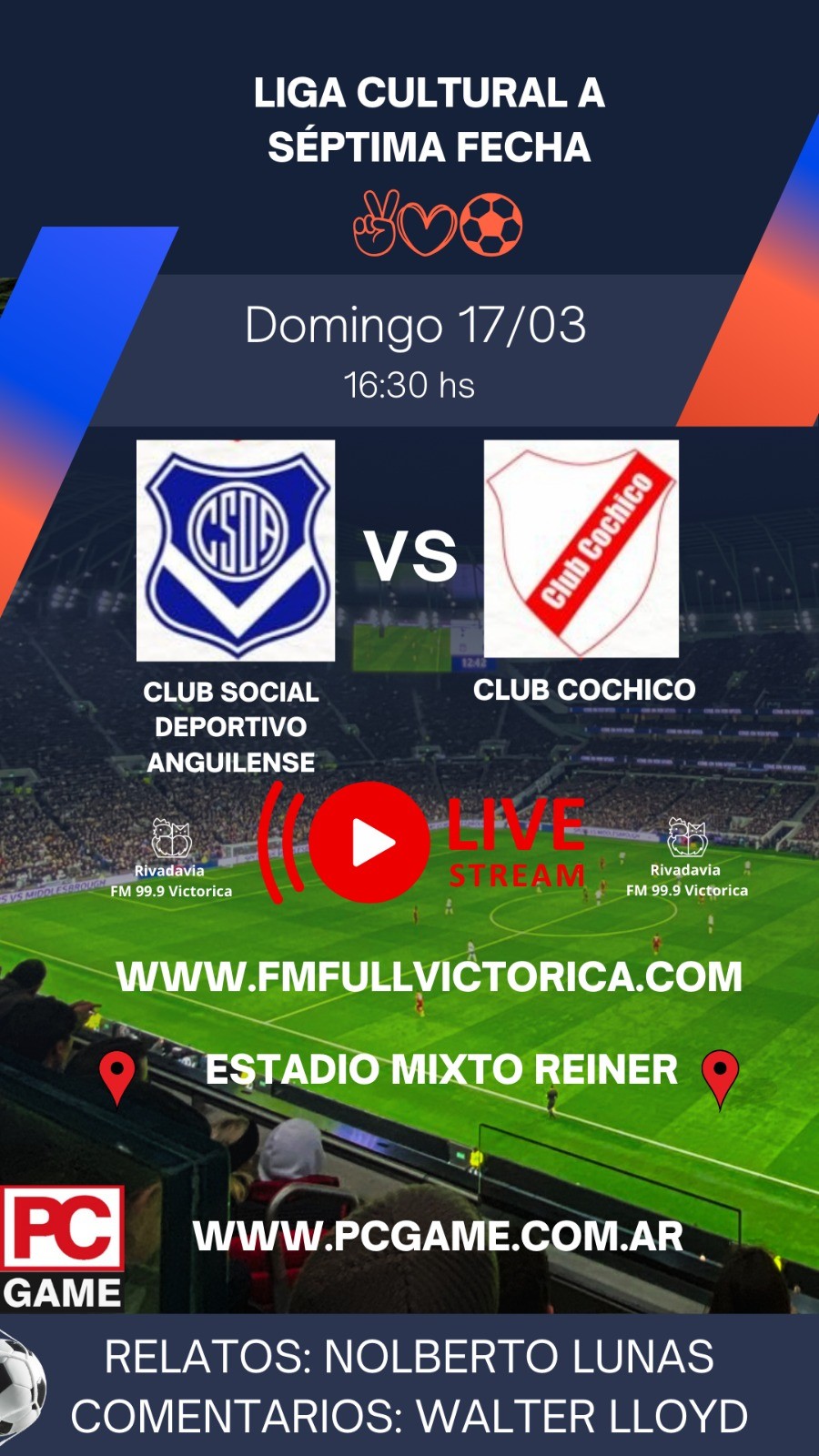 En vivo Futbol Dep Anguilense vs  Cochico