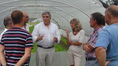 El ministro de la Producción, Ricardo Moralejo recorrió producciones hortícolas