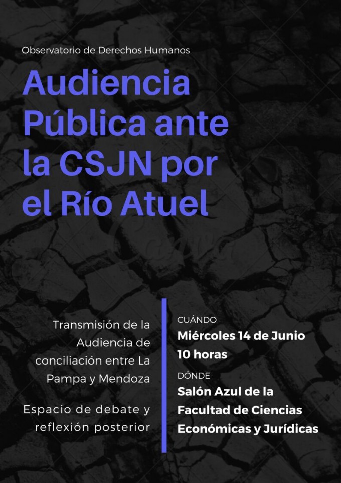 Transmision en Vivo del Salon Azul Jornada: “Audiencia Pública por el Río Atuel