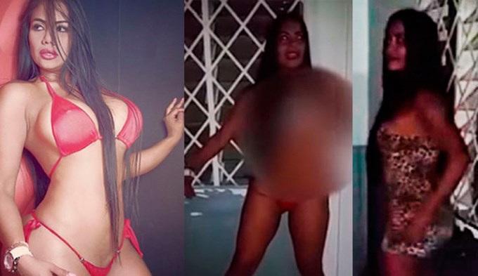 Polémico video: famosa modelo bailó desnuda en comisaría